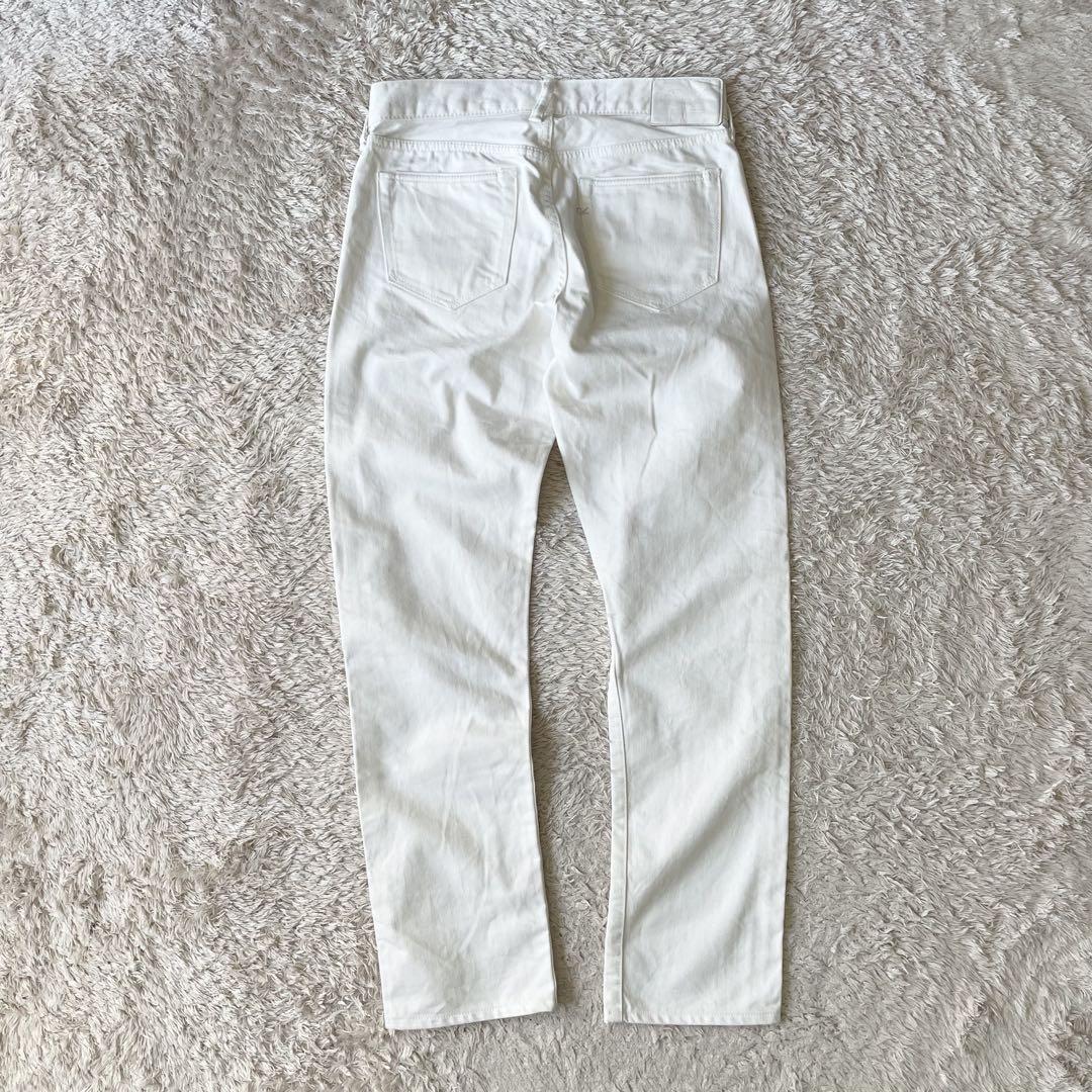 45R 極美品 ホワイトデニムのコイン5 26 白 ジーンズ ストレート