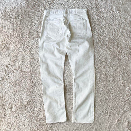 45R 極美品 ホワイトデニムのコイン5 26 白 ジーンズ ストレート