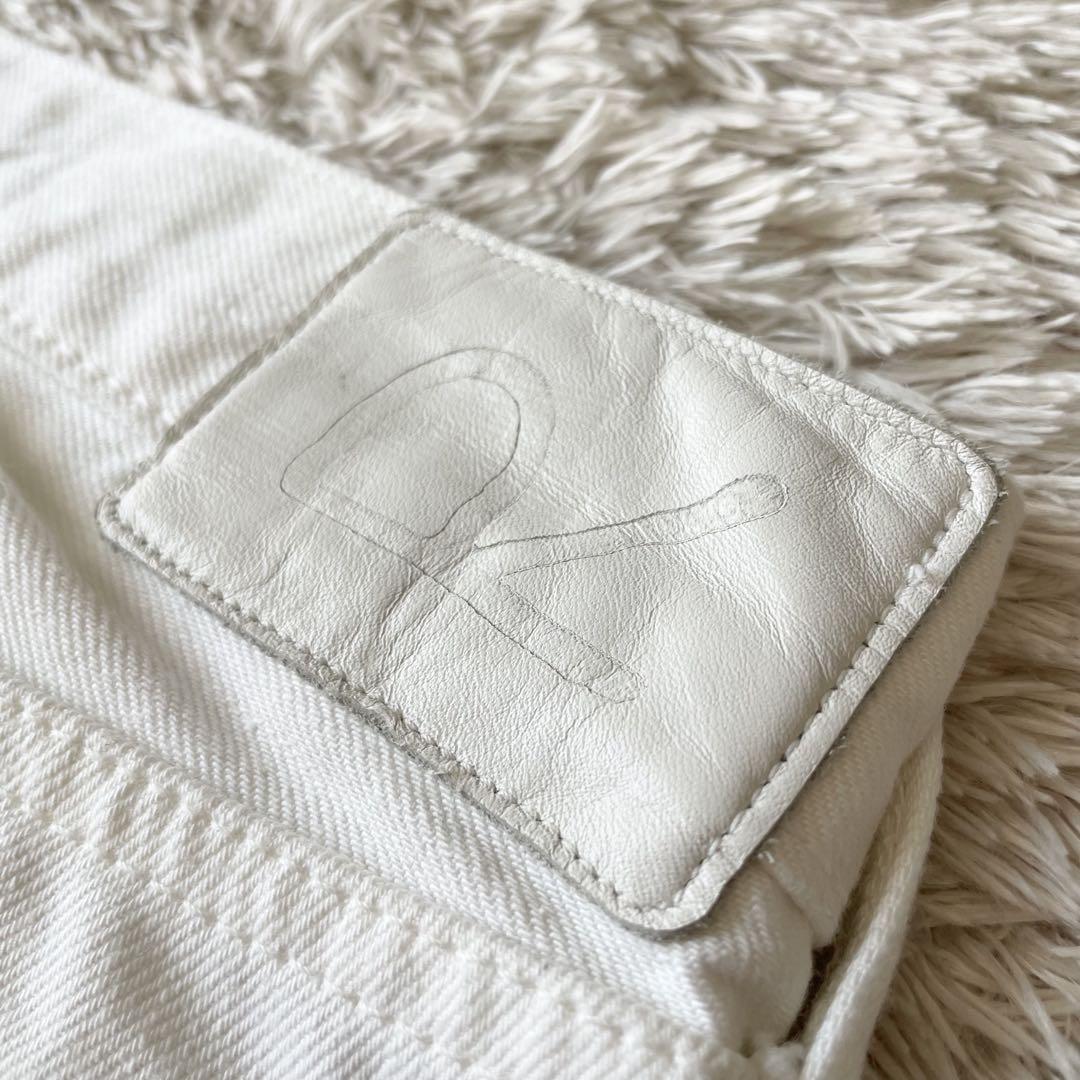 45R 極美品 ホワイトデニムのコイン5 26 白 ジーンズ ストレート