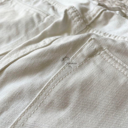 45R 極美品 ホワイトデニムのコイン5 26 白 ジーンズ ストレート