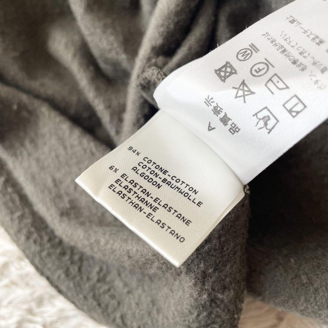 ステファノモルタリ 美品 フリルスリーブスウェット 40 カーキ