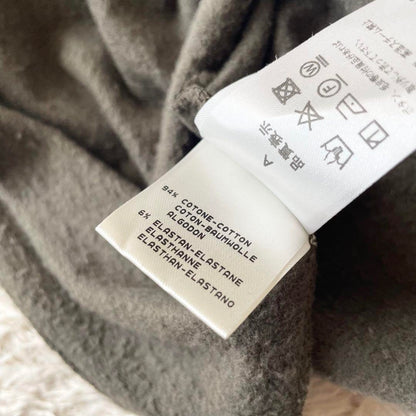 ステファノモルタリ 美品 フリルスリーブスウェット 40 カーキ