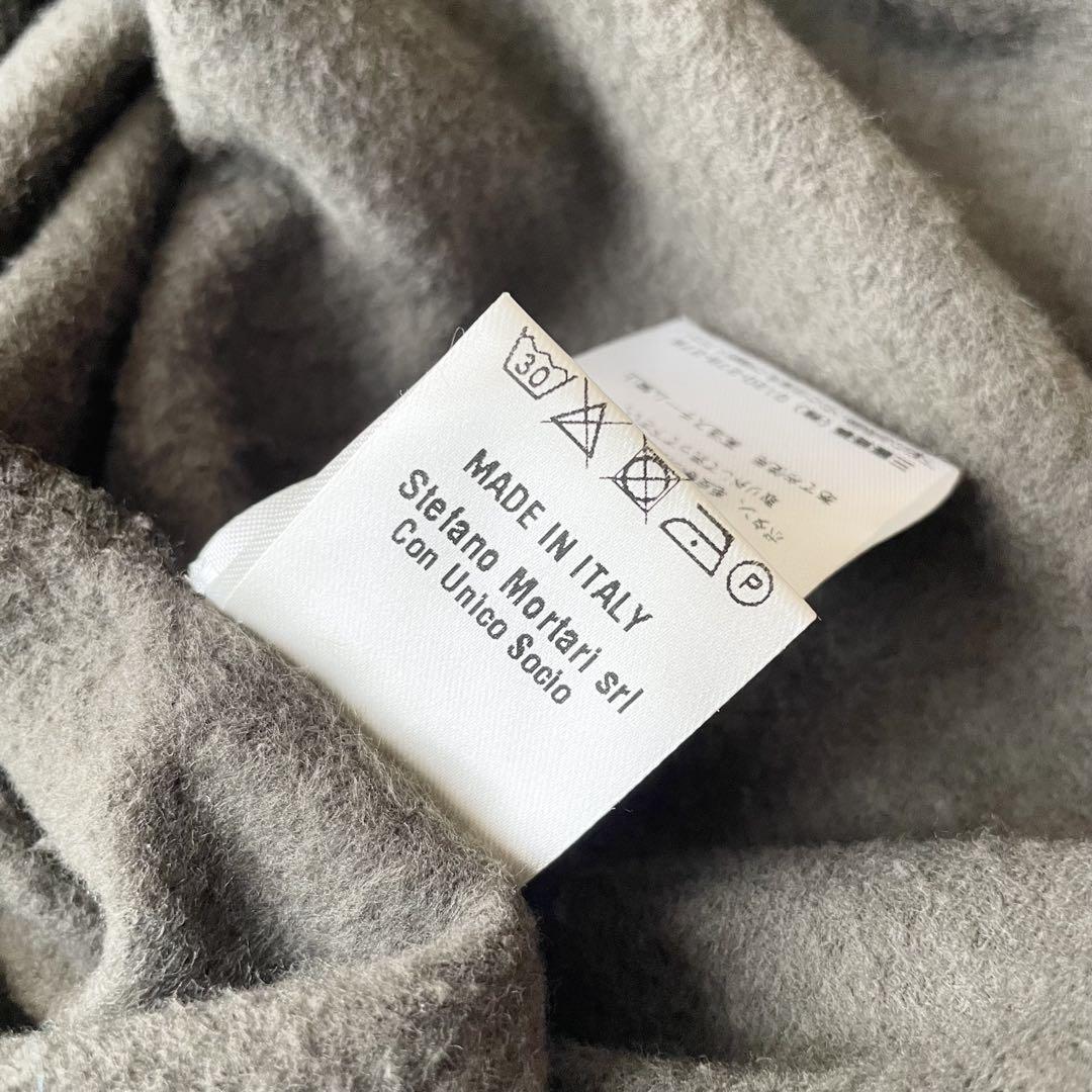 ステファノモルタリ 美品 フリルスリーブスウェット 40 カーキ