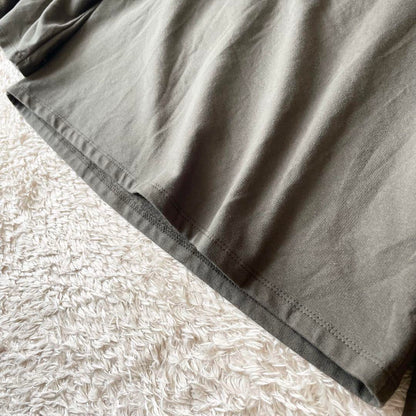 ステファノモルタリ 美品 フリルスリーブスウェット 40 カーキ