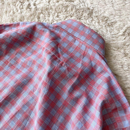 MARIA SANTANGELO 美品 ホリゾンタルカラーシャツ L チェック