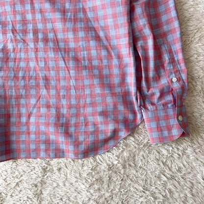 MARIA SANTANGELO 美品 ホリゾンタルカラーシャツ L チェック