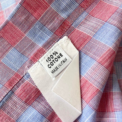 MARIA SANTANGELO 美品 ホリゾンタルカラーシャツ L チェック