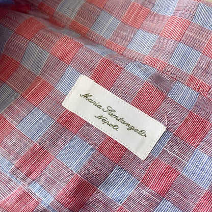 MARIA SANTANGELO 美品 ホリゾンタルカラーシャツ L チェック