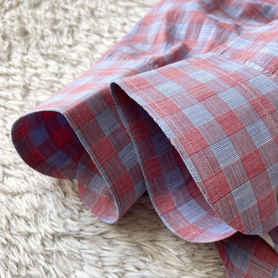 MARIA SANTANGELO 美品 ホリゾンタルカラーシャツ L チェック