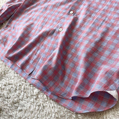 MARIA SANTANGELO 美品 ホリゾンタルカラーシャツ L チェック