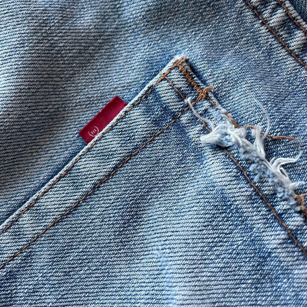 エターナル 美品 ETERNAL ダメージ加工デニム 32 備中倉敷工房　藍青