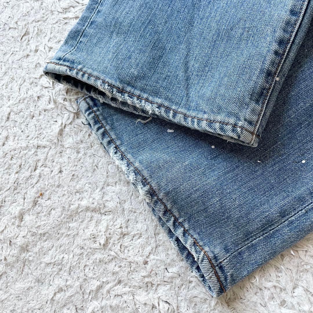 エターナル 美品 ETERNAL ダメージ加工デニム 32 備中倉敷工房　藍青
