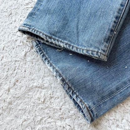エターナル 美品 ETERNAL ダメージ加工デニム 32 備中倉敷工房　藍青