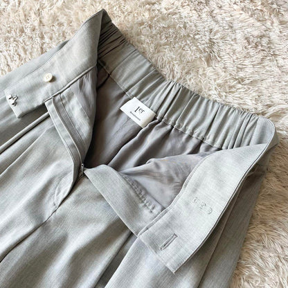 プルミエアロンディスモン 極美品 ワイドパンツ 36 グレー