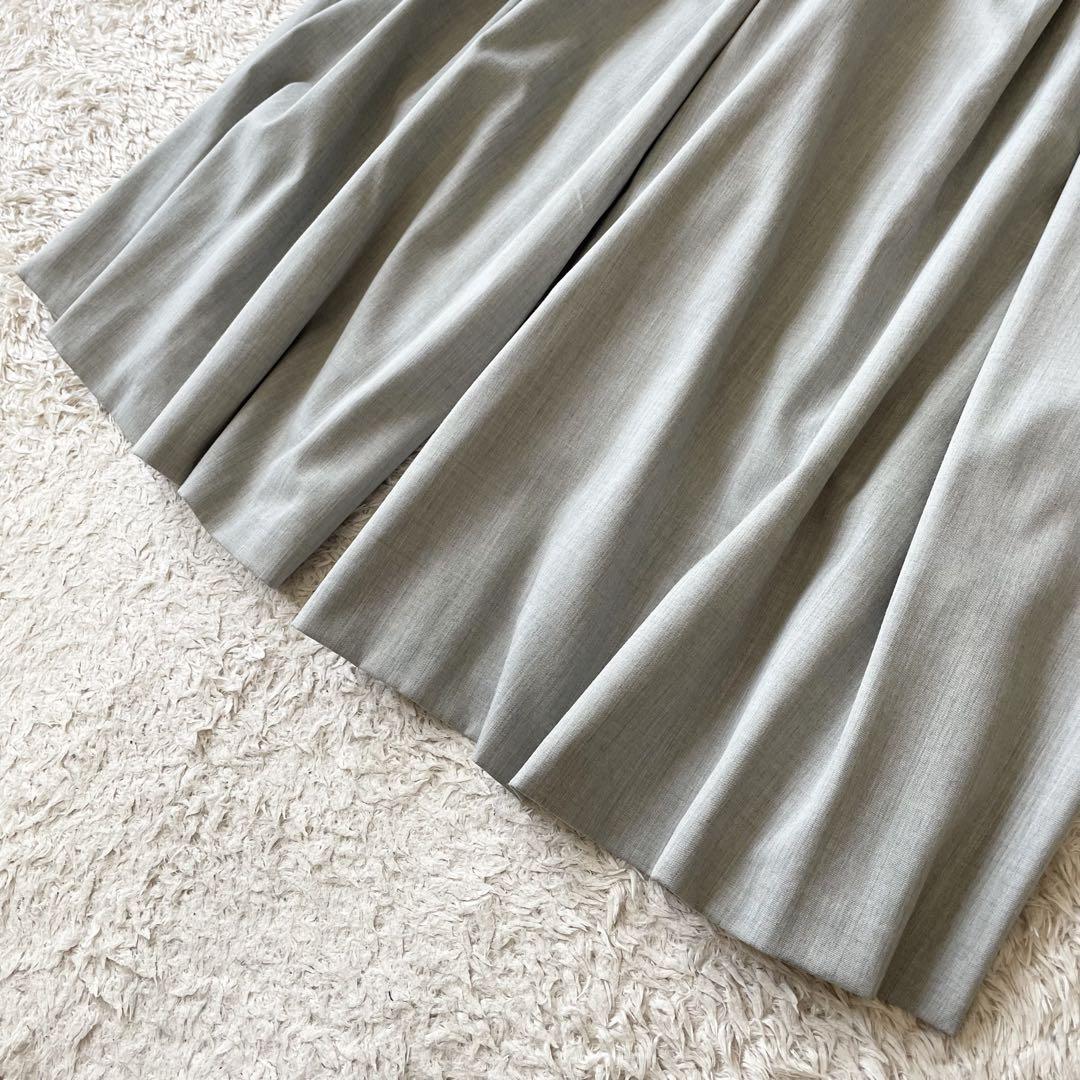 プルミエアロンディスモン 極美品 ワイドパンツ 36 グレー