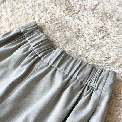 プルミエアロンディスモン 極美品 ワイドパンツ 36 グレー