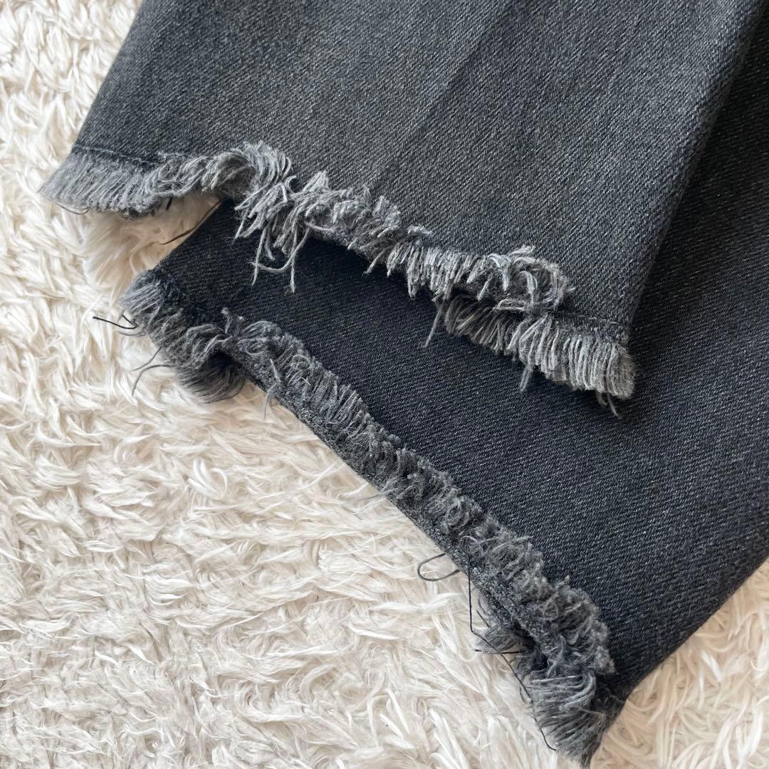 ロンハーマン 美品 R.H.vintage カットオフブラックデニム 23