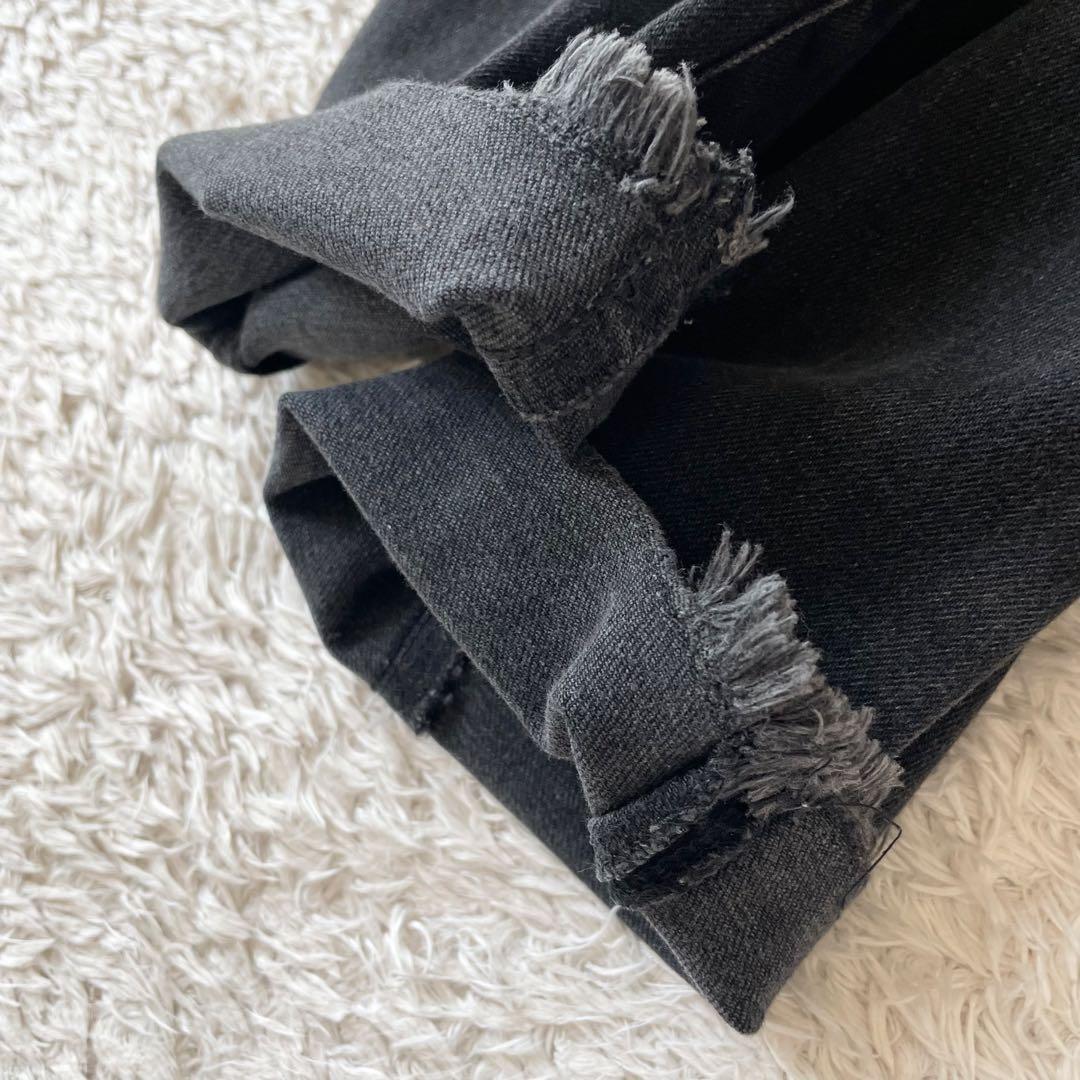 ロンハーマン 美品 R.H.vintage カットオフブラックデニム 23