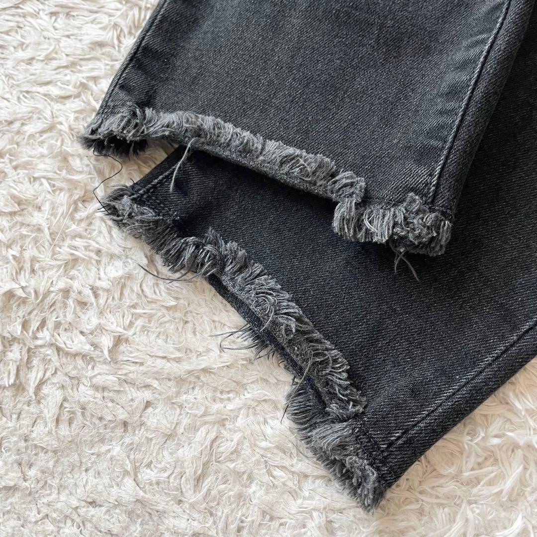 ロンハーマン 美品 R.H.vintage カットオフブラックデニム 23