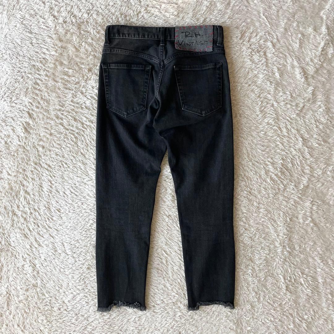 ロンハーマン 美品 R.H.vintage カットオフブラックデニム 23