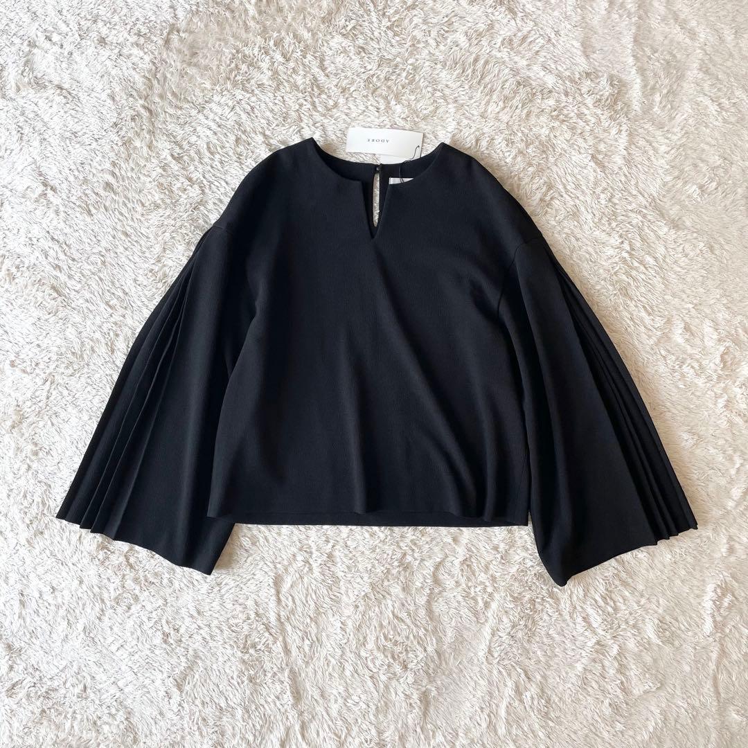 アドーア 新品タグ付 ADORE サンディジョーゼットブラウス