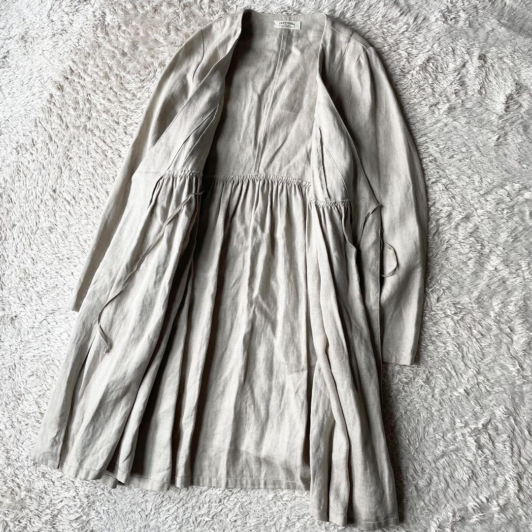 フレームワーク 美品 リネンカシュクールワンピース F ベージュ
