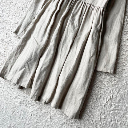 フレームワーク 美品 リネンカシュクールワンピース F ベージュ