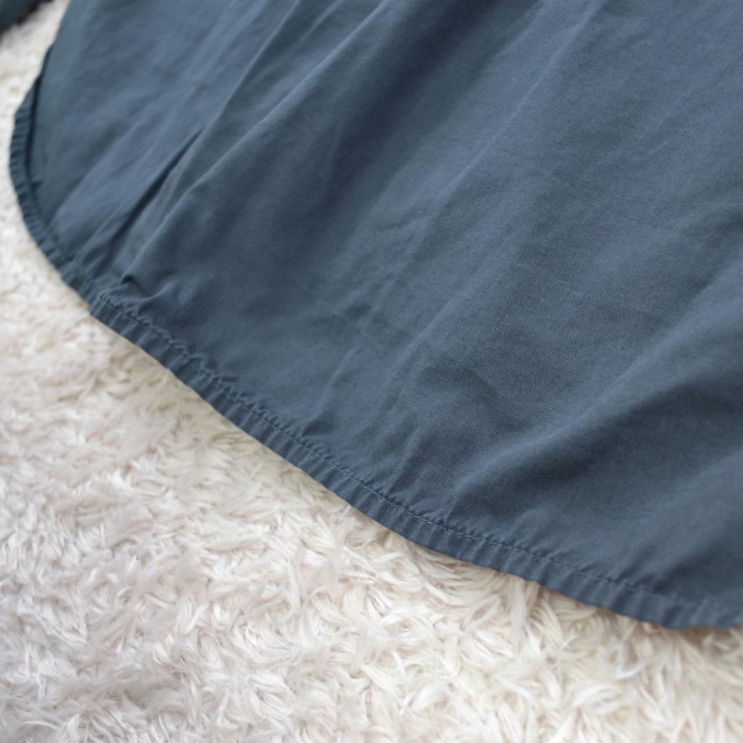 エムエイチエル 極美品 MHL ガーメントダイ コットン ポプリン チャコール