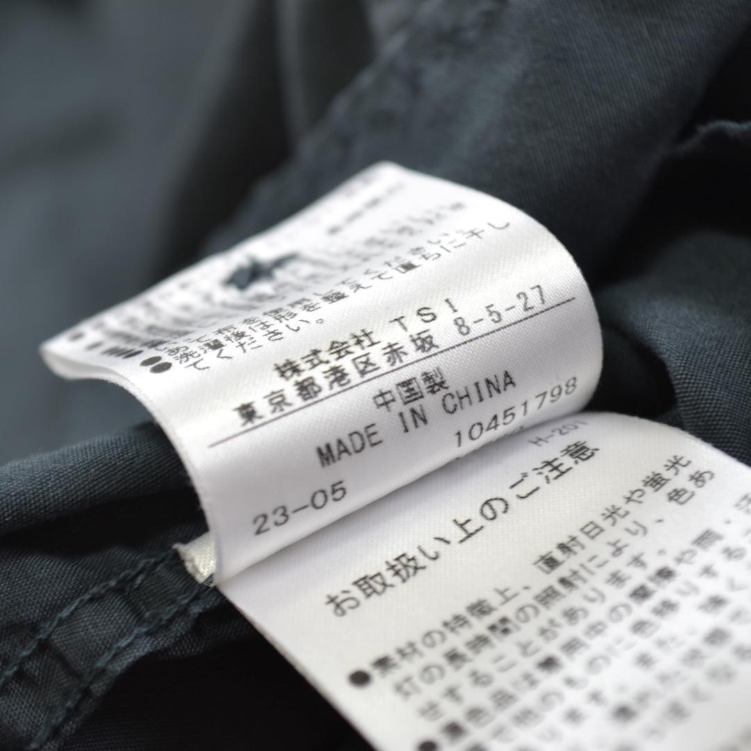 エムエイチエル 極美品 MHL ガーメントダイ コットン ポプリン チャコール