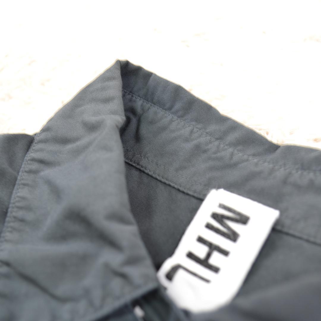 エムエイチエル 極美品 MHL ガーメントダイ コットン ポプリン チャコール