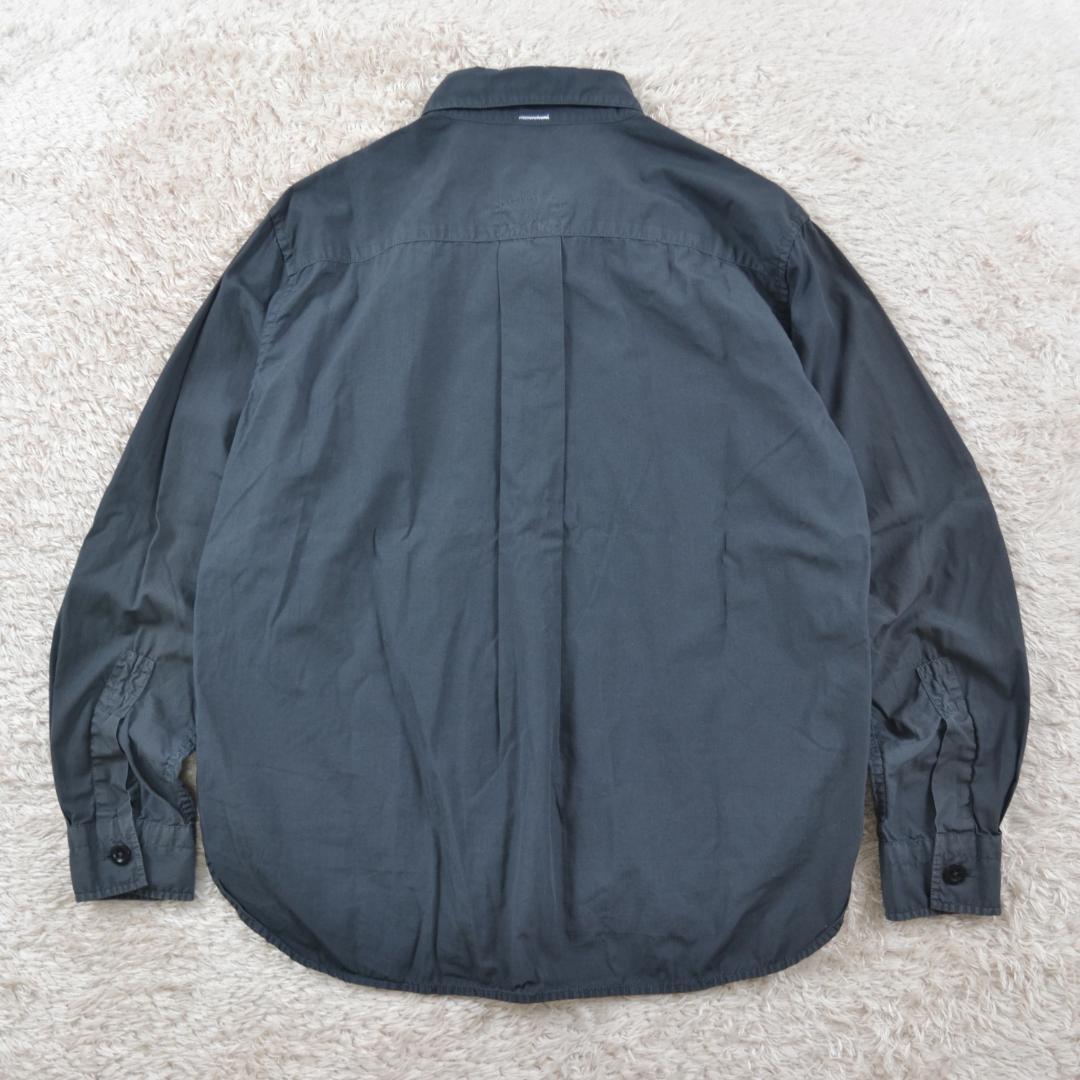 エムエイチエル 極美品 MHL ガーメントダイ コットン ポプリン チャコール