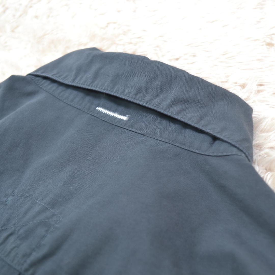 エムエイチエル 極美品 MHL ガーメントダイ コットン ポプリン チャコール