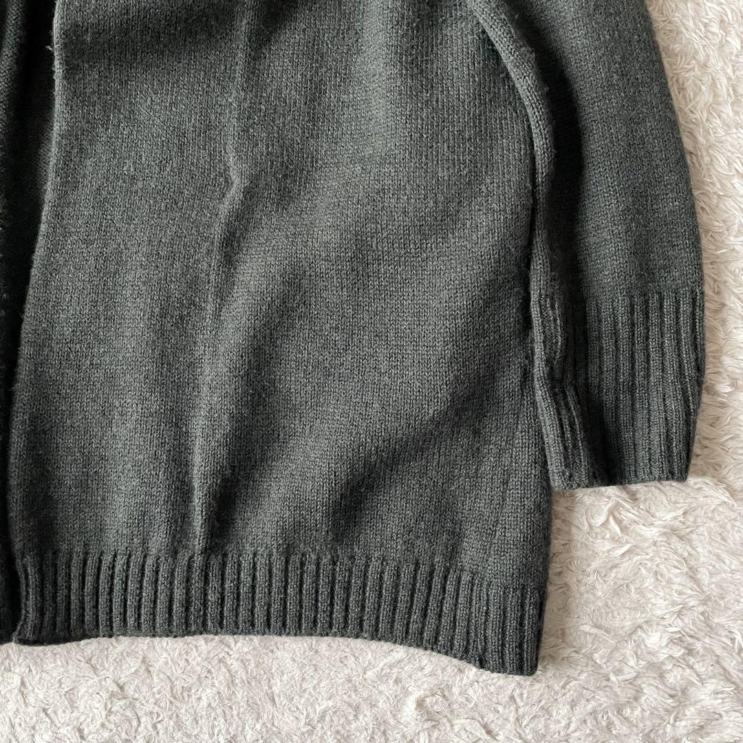 45R フロートニットロングカーディガン 2 カーキ