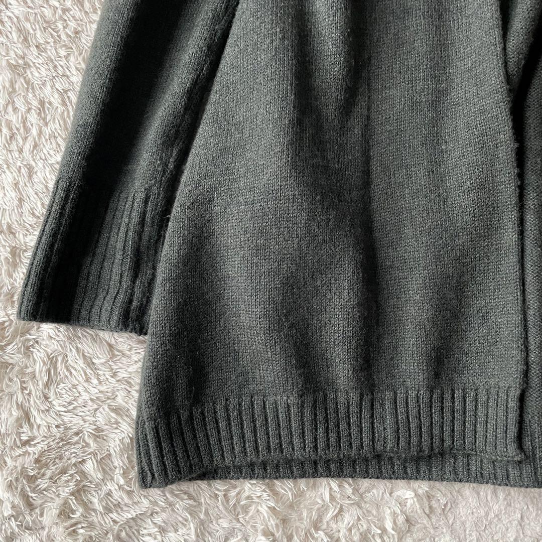 45R フロートニットロングカーディガン 2 カーキ