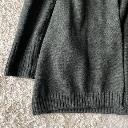 45R フロートニットロングカーディガン 2 カーキ