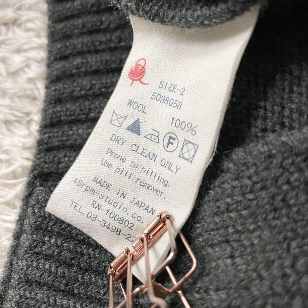 45R フロートニットロングカーディガン 2 カーキ