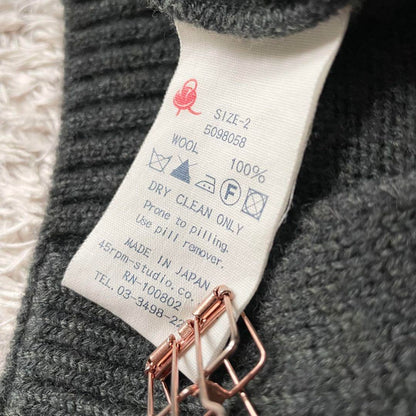 45R フロートニットロングカーディガン 2 カーキ