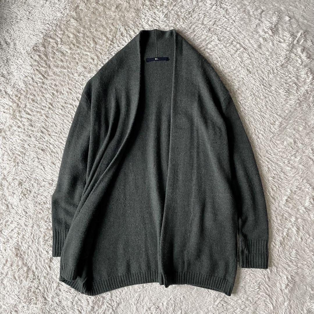 45R フロートニットロングカーディガン 2 カーキ