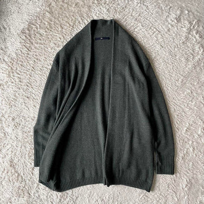 45R フロートニットロングカーディガン 2 カーキ