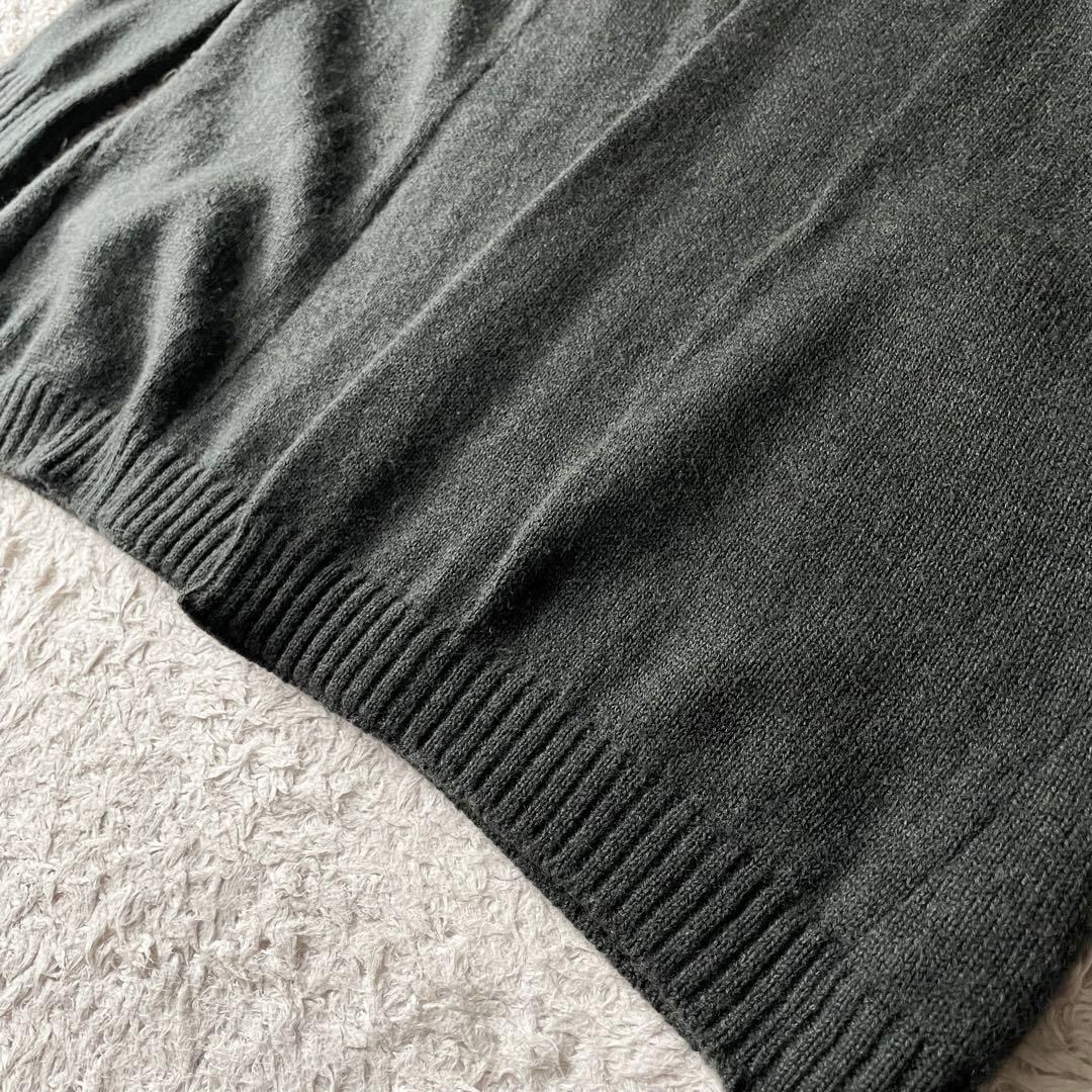 45R フロートニットロングカーディガン 2 カーキ