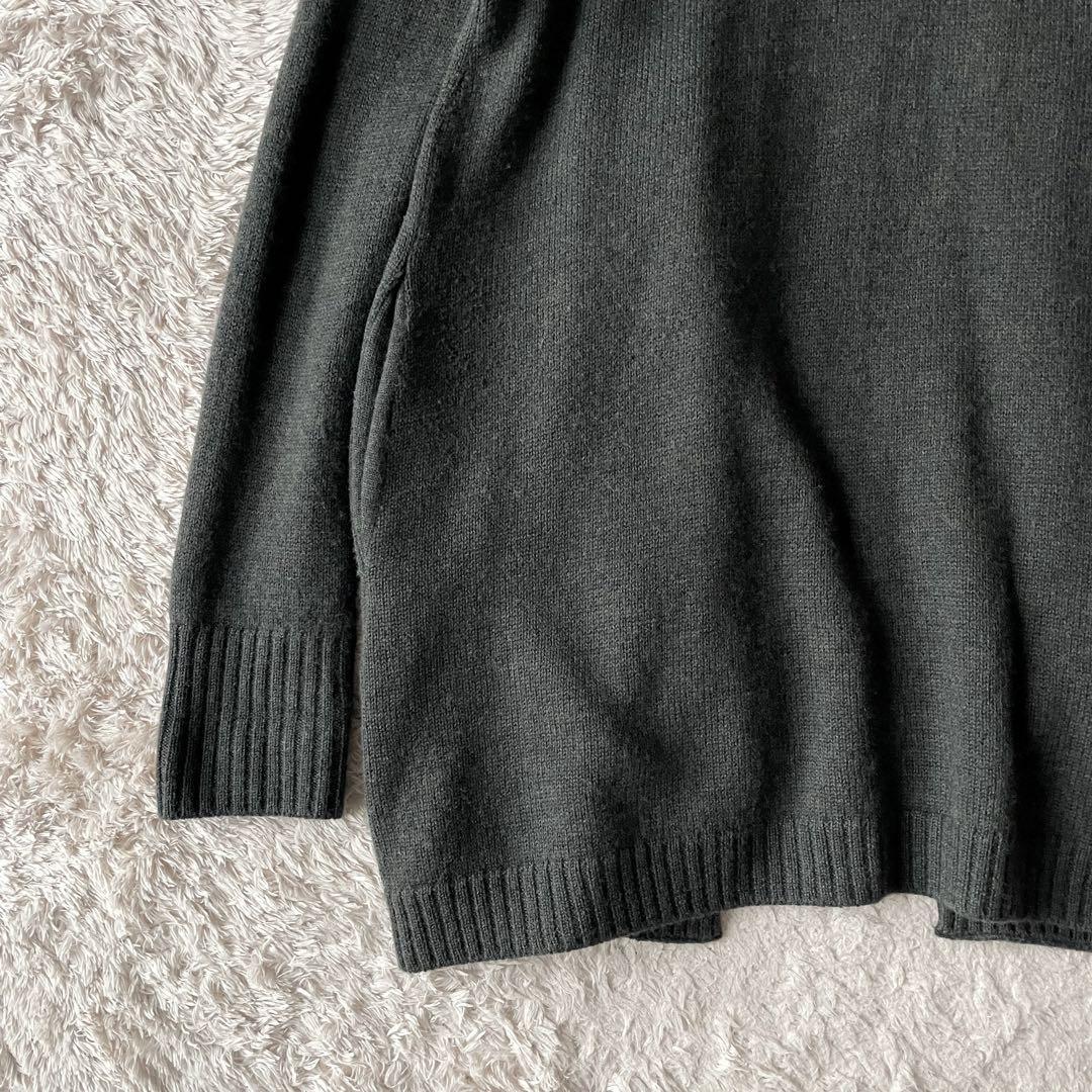 45R フロートニットロングカーディガン 2 カーキ