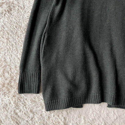 45R フロートニットロングカーディガン 2 カーキ