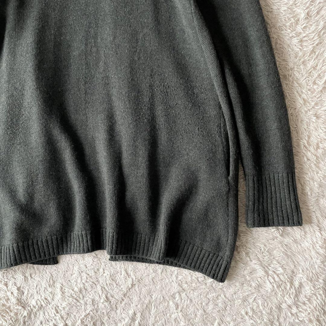 45R フロートニットロングカーディガン 2 カーキ