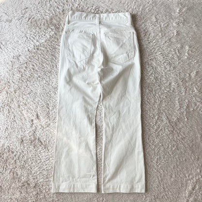 プラージュ 極美品 plage ブーツカットホワイトデニム 34