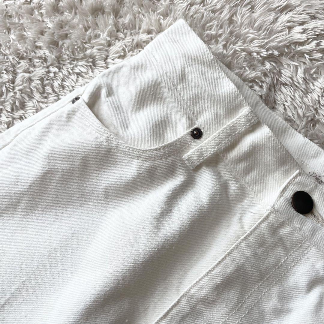 プラージュ 極美品 plage ブーツカットホワイトデニム 34