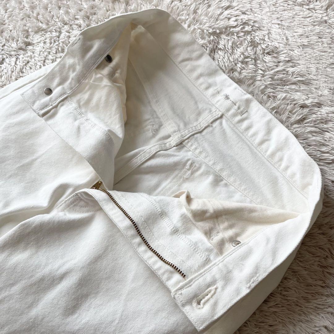 プラージュ 極美品 plage ブーツカットホワイトデニム 34