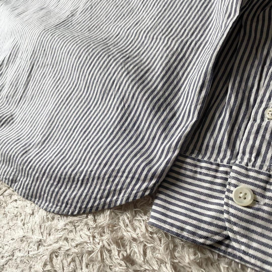 45R 美品 ジンバオックスフォードシャツ 5 ストライプ