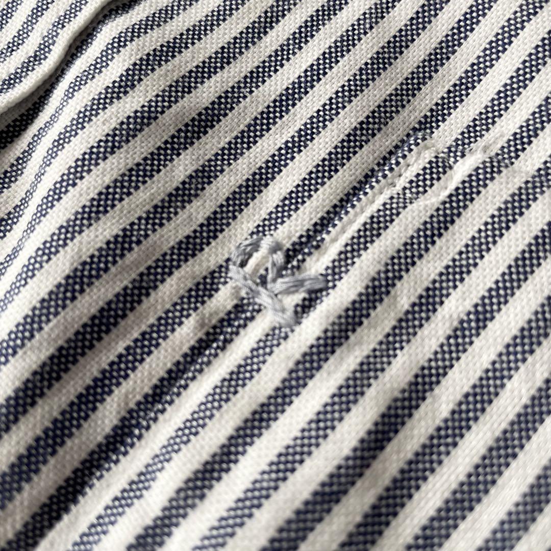 45R 美品 ジンバオックスフォードシャツ 5 ストライプ