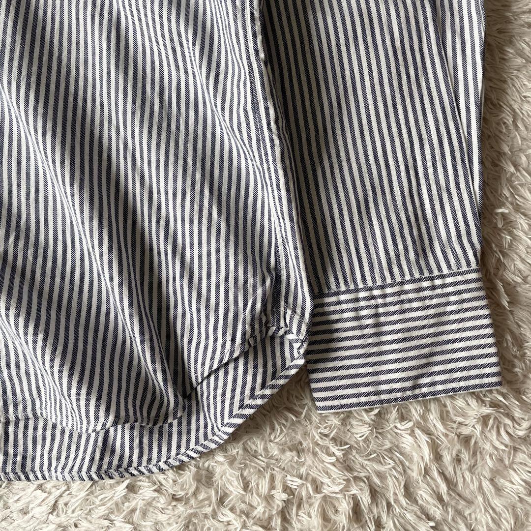 45R 美品 ジンバオックスフォードシャツ 5 ストライプ