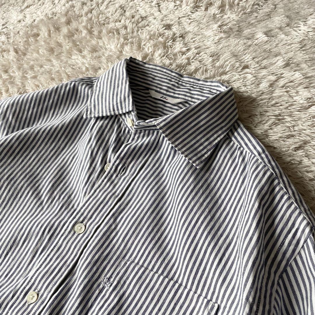45R 美品 ジンバオックスフォードシャツ 5 ストライプ